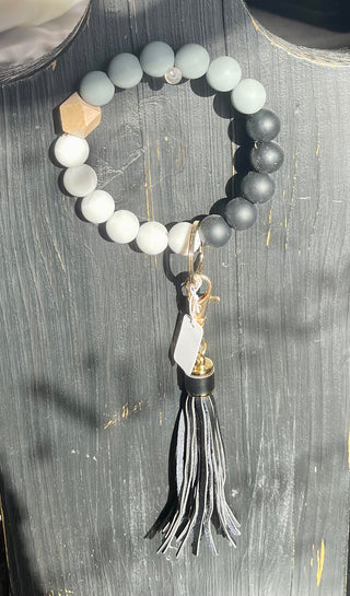 SILICONE BEAD KEYCHAIN (10 colors)