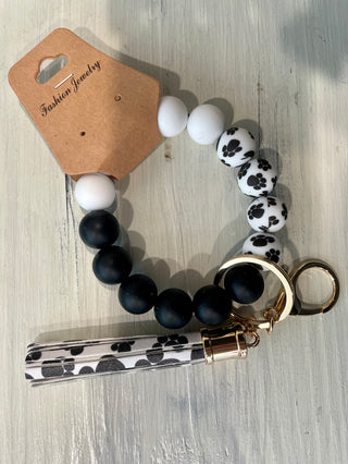 SILICONE BEAD KEYCHAIN (10 colors)