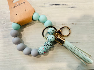 SILICONE BEAD KEYCHAIN (10 colors)