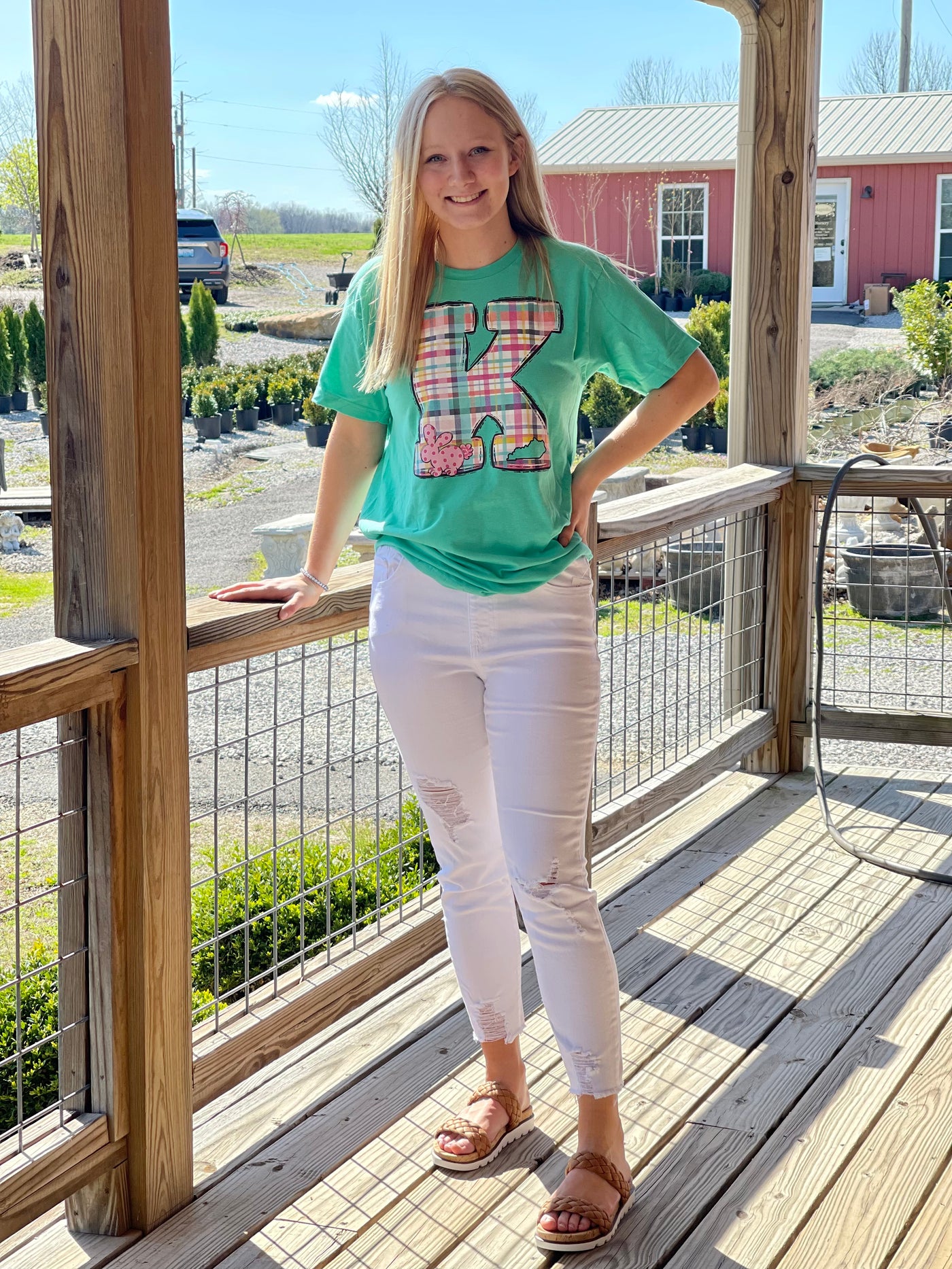 Spring in Kentucky T-Shirt in Heather Purist Blue