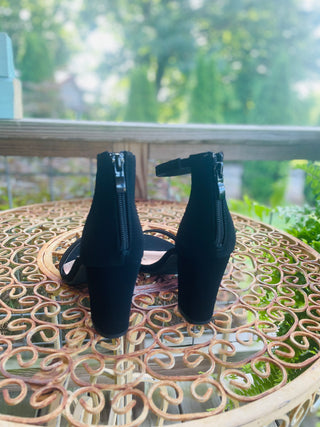 Black Ankle Strap Heels