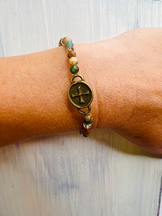 Colorful Natural Stone Beaded Bracelet
