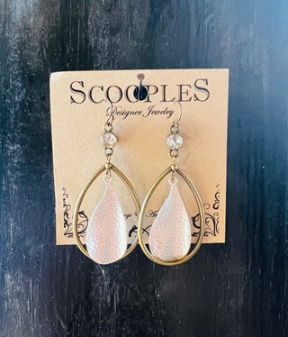 Antique Gold w/ Silver Teardrop by Scooples
