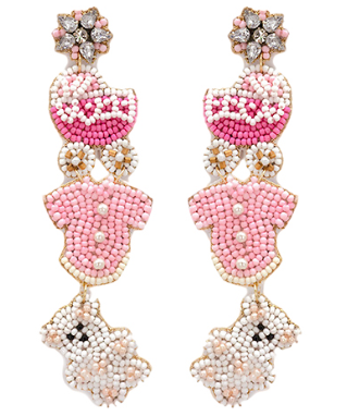 3 Tier Baby Goods Drop Earrings (2 colors)