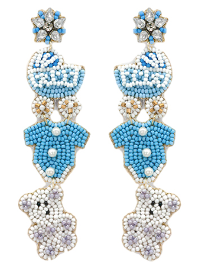 3 Tier Baby Goods Drop Earrings (2 colors)